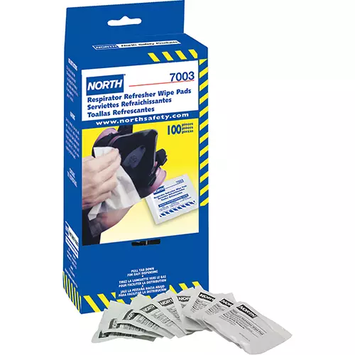 North Repiratory Refresher wipes - contains alcohol - 100 / box