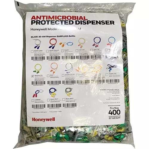 Antimicrobial-Protected HL400 Dispensers for Corded Earplugs : Refill Earplugs Lpf-30