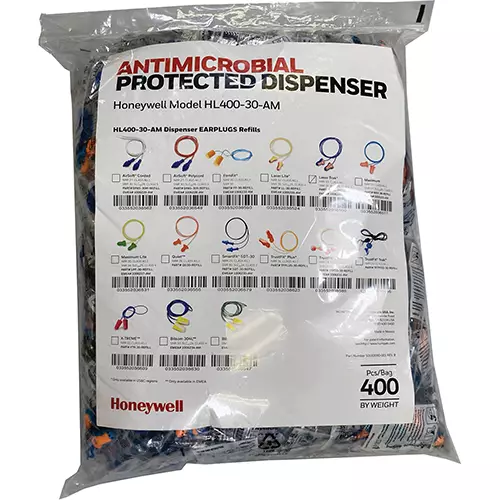 Antimicrobial-Protected HL400 Dispensers for Corded Earplugs : Refill Earplugs Lt-30