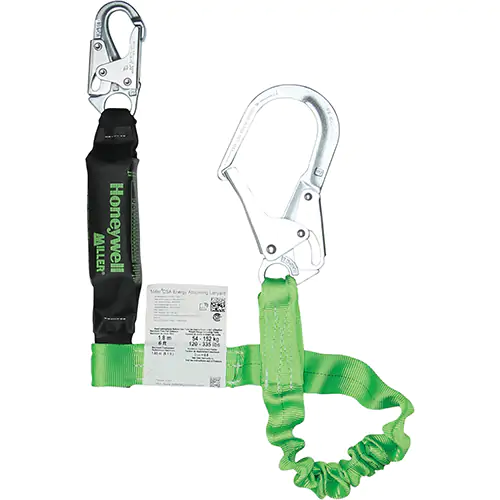 Lanyards 11 : 6Ft Lnyd 1 Leg REBAr Gn Tublr