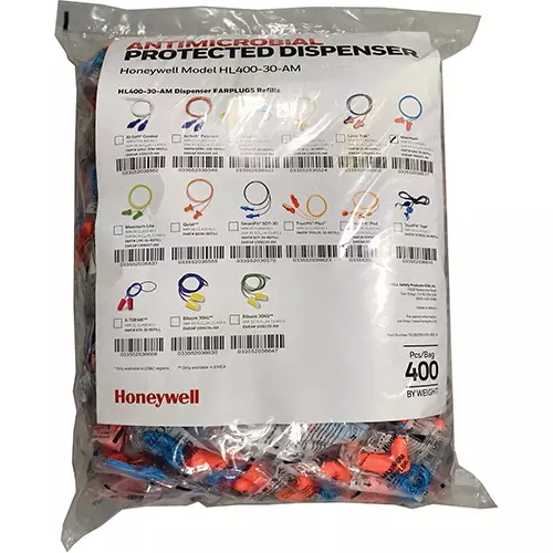 Antimicrobial-Protected HL400 Dispensers for Corded Earplugs : Refill Earplugs Max-30