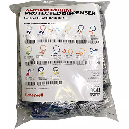 Antimicrobial-Protected HL400 Dispensers for Corded Earplugs : Refill Earplugs Sdt-30