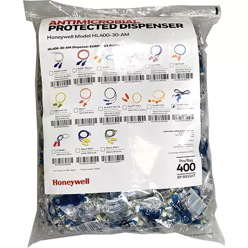 Antimicrobial-Protected HL400 Dispensers for Corded Earplugs : Refill Earplugs Trustfitpod-30