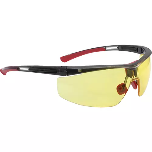 North Adaptec™ : North Adaptec Wide Black Frame Amber Lens Hydroshield Anti-Fog Coating