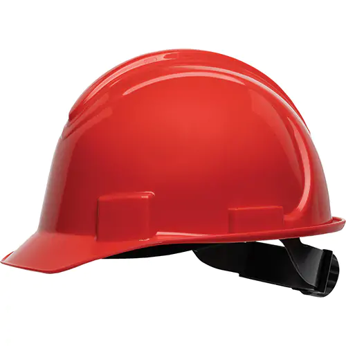 NORTH S. BRIM HARD HAT RED