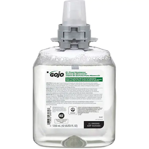 GOJO® FMX™ 1250 mL Foaming E1 Foam Handwash 1250 mL^^ (Clear)