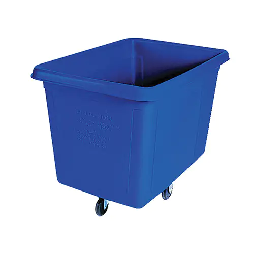 Rubbermaid Commercial Products Cube Truck, 8 Cubic Foot, Blue