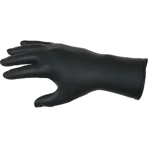 MCR Safety Gloves Nitri-Stealth Black Nitrile L (6062L)