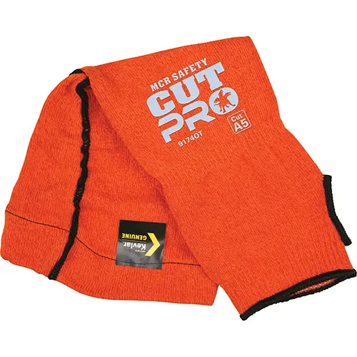 MCR Safety Gloves 14" Orange Kevlar Slv w gusset & thumb (9174OT)