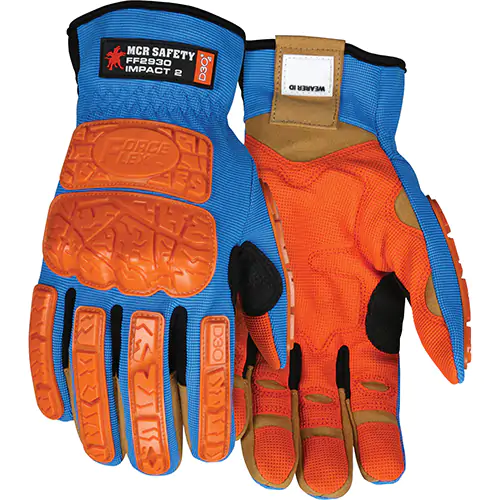 MCR Safety Gloves ForceFlex Multi-Task D3O Impact MAXGrid (FF2930M)