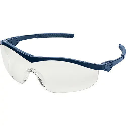 MCR Safety Glasses ST1 Black Frame, Clear Lens (ST110)