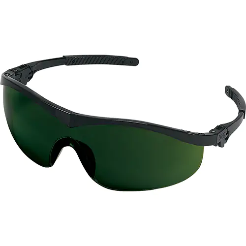 MCR Safety Glasses ST1 Black Frame, Filter 5.0 Green Lens (ST1150)