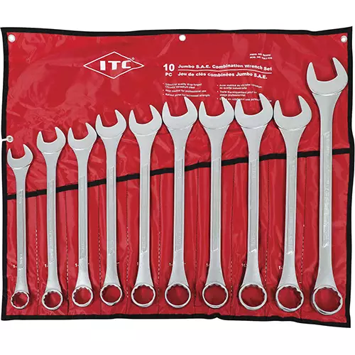 Combination Wrench – SAE – Jumbo – 10 pc Set