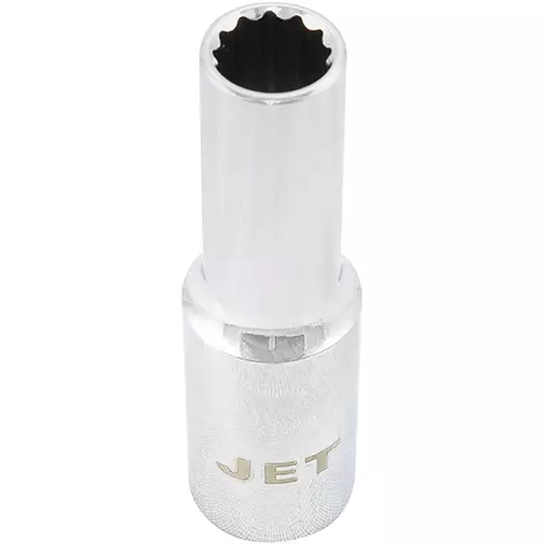 1/2" DR x 1/2" Deep Chrome Socket – 12 pt.