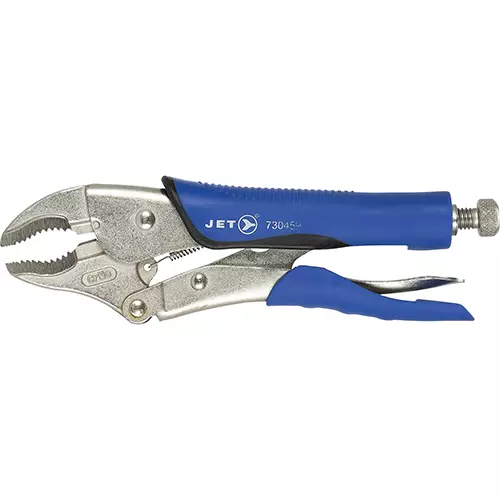 Curved Jaw Locking Pliers with Cutter – Cushion Grip – 10"