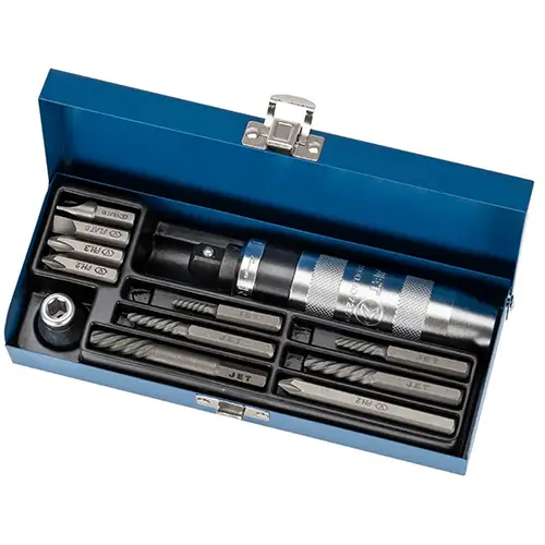 Deluxe Impact Driver Screw Extractor Set – 12 pc