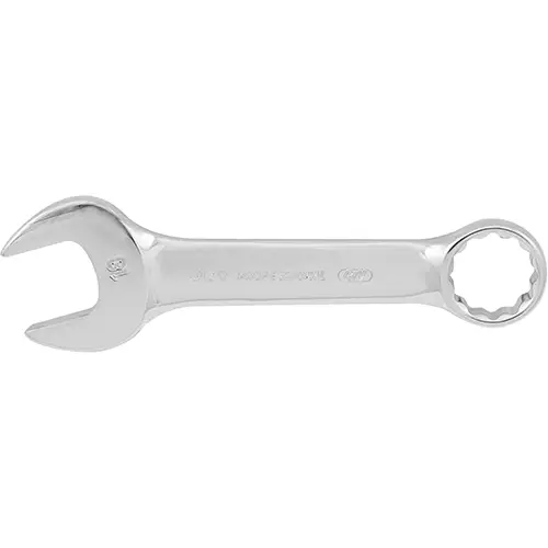 18mm Fully Polished Stubby Combination Wrench