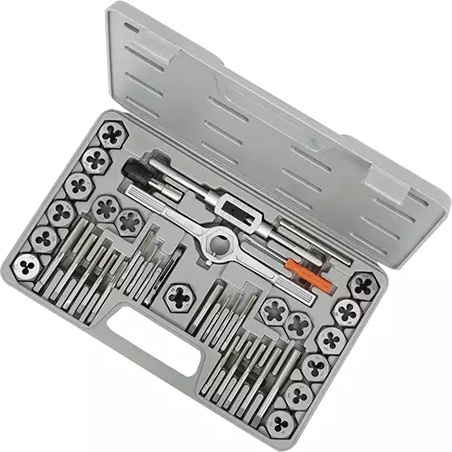 40-Piece Metric HSS Tap and Alloy Die Set