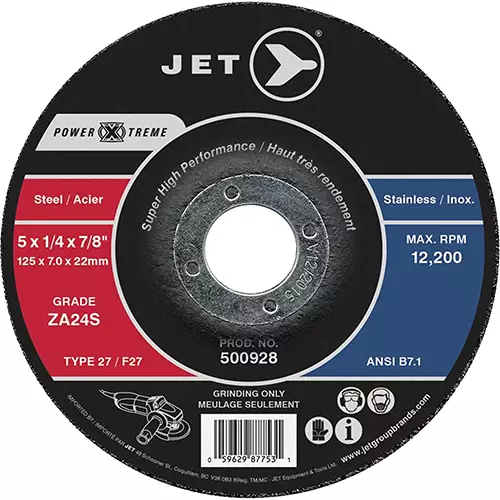 4-1/2 x 1/4 x 7/8 ZA24S POWER-XTREME T27 Grinding Wheel
