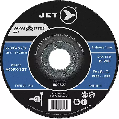 5 x 3/64 x 7/8 A60PX-SST POWER-XTREME SST T27 Cut-Off Wheel