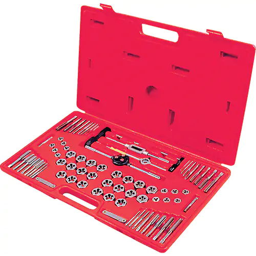 76-Piece SAE/Metric HSS Tap and Alloy Die Set