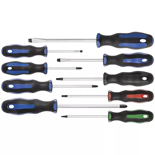 Ergonomic Screwdriver Set 9 pc