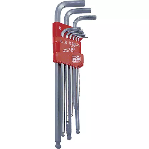 Extra Long Ball Nose Hex Key Set – SAE – 9 pc