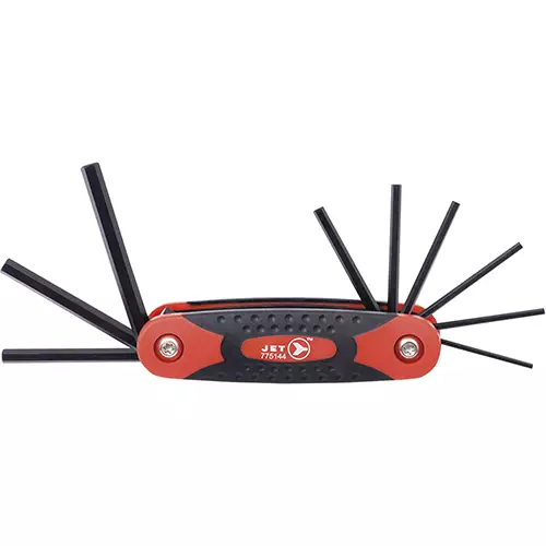 Folding Hex Key Set – SAE – 9 pc