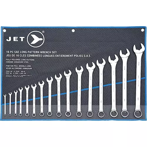 Long Pattern Wrench Set – SAE – 16 pc