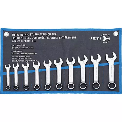 Stubby Wrench Set – Metric – 10 pc