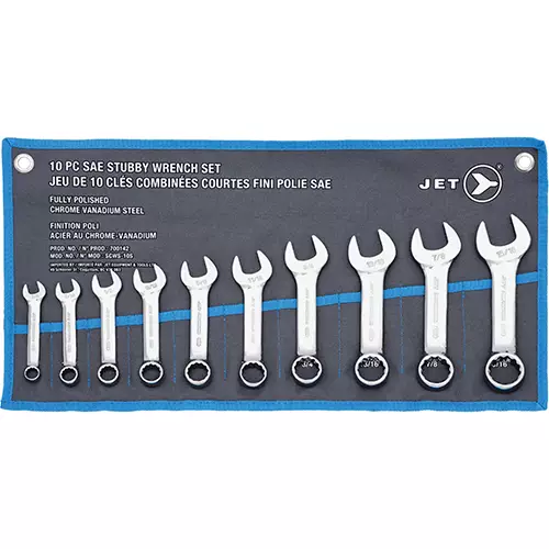 Stubby Wrench Set – SAE – 10 pc