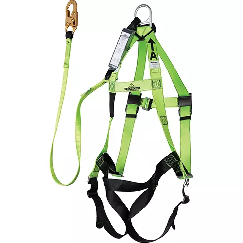 Harness/Lanyard Integral Combo – 6' (1.8 m) – 200-350 lb Capacity