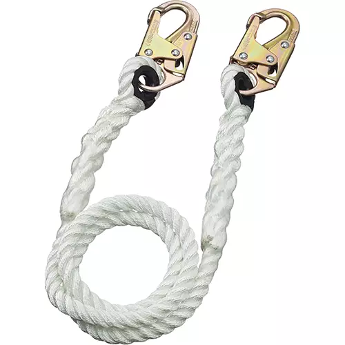 Rope Restraint Lanyard – Body Snap/Anchor Snap – 4 '