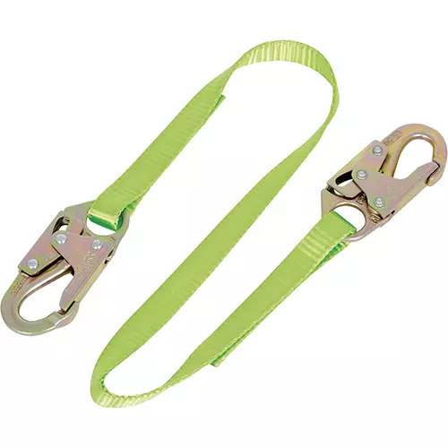 Restraint Lanyard – Webbing – Body Snap/Anchor Snap – 6 '