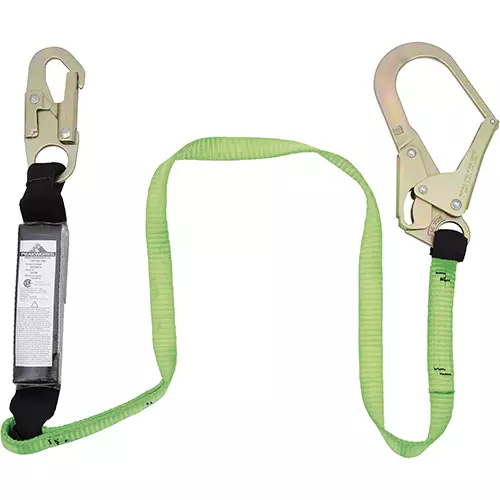 Shock Absorbing Lanyard – SP – Single Leg – Snap & Form Hooks – 4' (1.2 m) – 110 – 220 lb Capacity