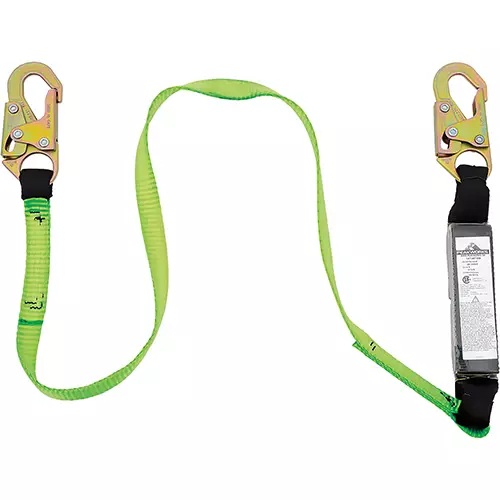 Shock Absorbing Lanyard – SP – Single Leg – Snap Hooks – 6' (1.8 m) – 110 – 220 lb Capacity