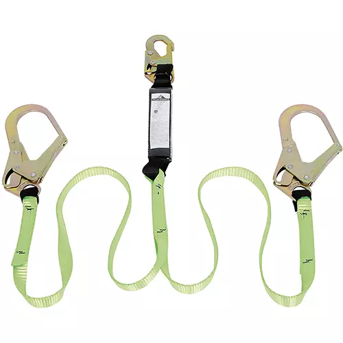 Shock Absorbing Lanyard – SP – Twin Leg – Snap & Form Hooks – 6' (1.8 m) – 110 – 220 lb Capacity