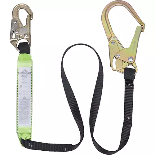 Shock Absorbing Lanyard – SP – Single Leg – Snap & Form Hooks – 6' (1.8 m) – 200 – 350 lb Capacity