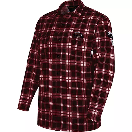 Flame-Gard® 100% Cotton Safety Work Shirt – Red Plaid – S
