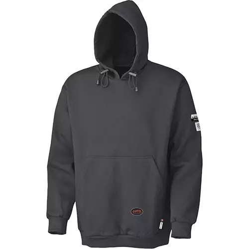 FR Heavyweight Cotton Hoodie – Pullover – Black – XS