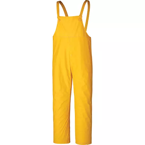Flame-Resistant PVC Bib Pants – Waterproof – Yellow – S