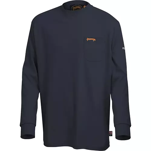 FR/Arc-Rated Long-Sleeved Shirt – 100% Cotton – Navy – S