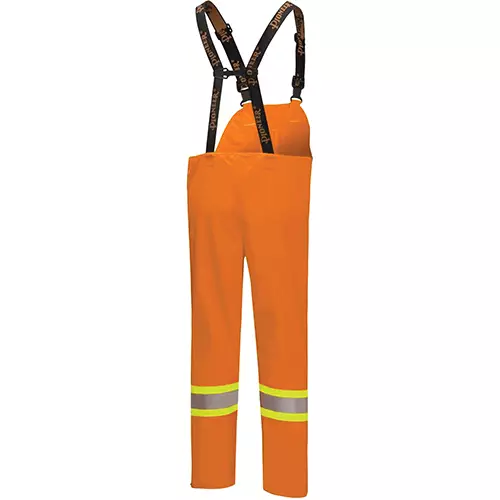 Hi-Vis FR/ARC-Rated Poly/Cotton Bib Pants – Waterproof – Hi-Vis Orange – XS