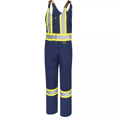 Hi-Vis Poly/Cotton Safety Overalls – Navy – 36