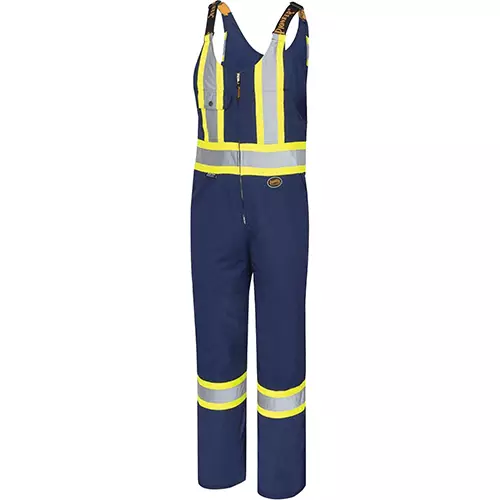 Hi-Vis Poly/Cotton Safety Overalls – Navy – 46