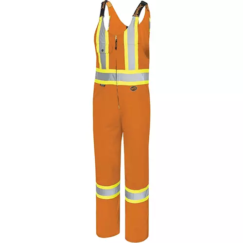 Hi-Vis Poly/Cotton Safety Overalls – Orange – 40 – Tall