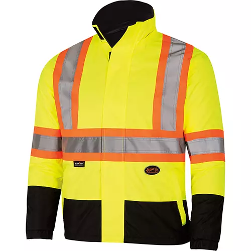 Hi-Vis Reversible Safety Jacket – Waterpoof/Breathable – Hi-Vis Yellow – S