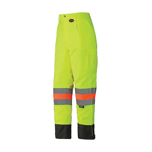 Hi-Vis Traffic Control Safety Pants – 100% Waterproof – Hi-Vis Yellow/Green – XS
