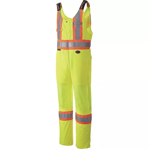 Hi-Vis Traffic Safety Overalls – Hi-Vis Yellow/Green – XS