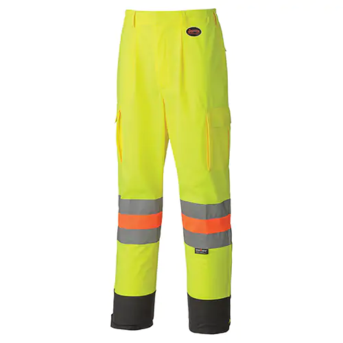 Hi-Vis Breathable Traffic Safety Pants – Tricot Polyester – Hi-Vis Yellow – S